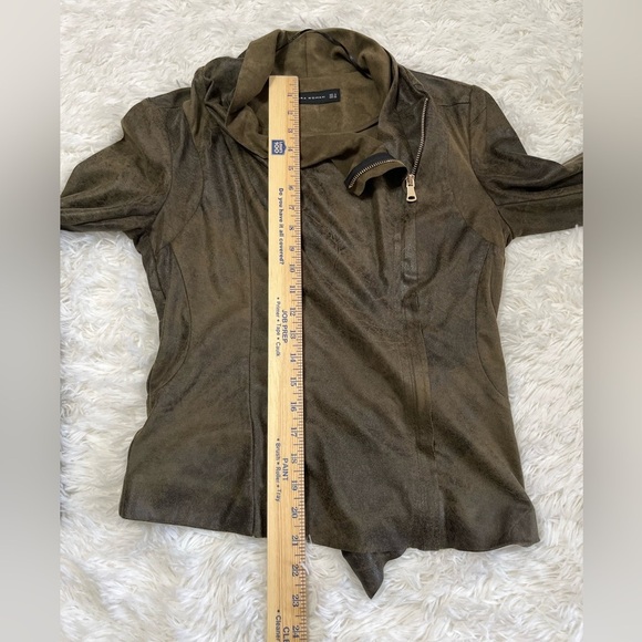 Zara | Drape Faux Suede Moto Jacket - Picture 10 of 10